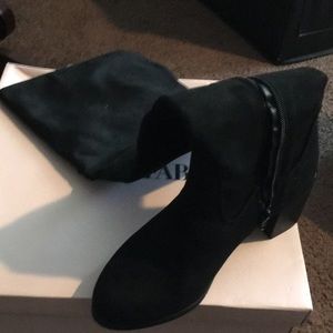 Black over the knee boots